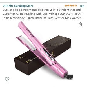 2 in 1 straighter color pink